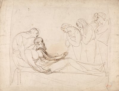 Lear Awakened by Cordelia by George Romney